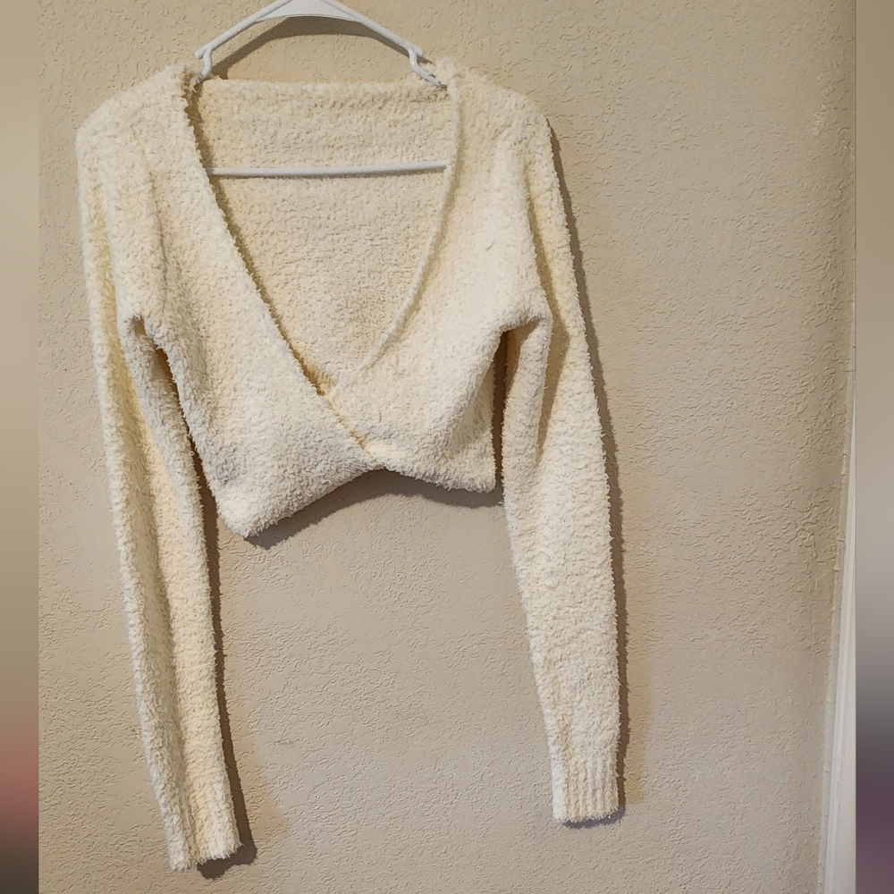 Skims Cozy Knit Wrap Top